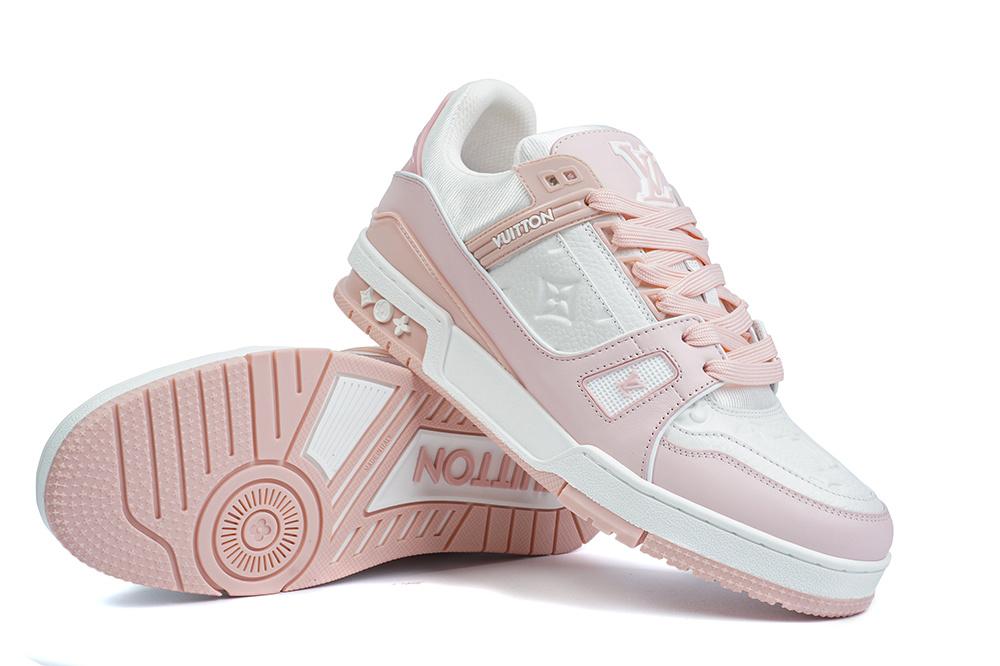 PK god Louis Vuitton LV Trainer pink retail materials ready to ship